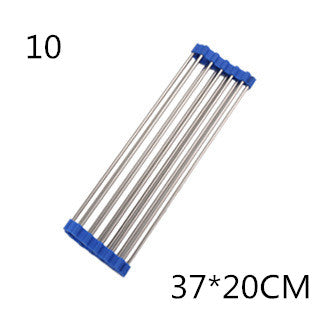 Folding Kitchen Drain Sink Rack Stainless Steel.