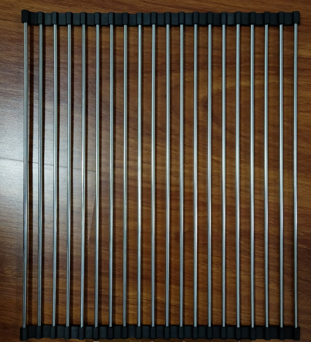 Folding Kitchen Drain Sink Rack Stainless Steel.