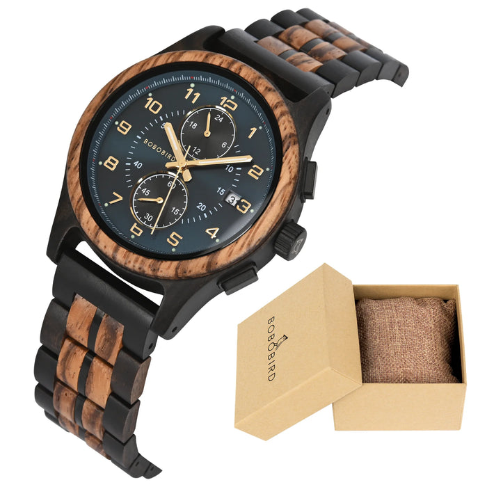 BOBO BIRD Wooden Quartz Watch.