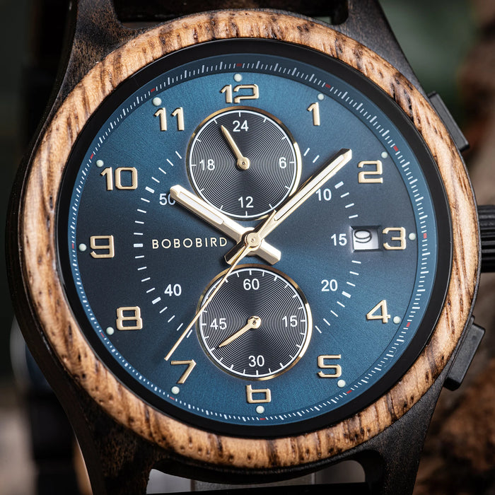 BOBO BIRD Wooden Quartz Watch.