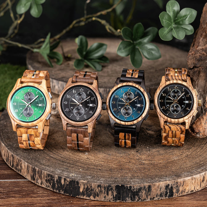 BOBO BIRD Wooden Quartz Watch.