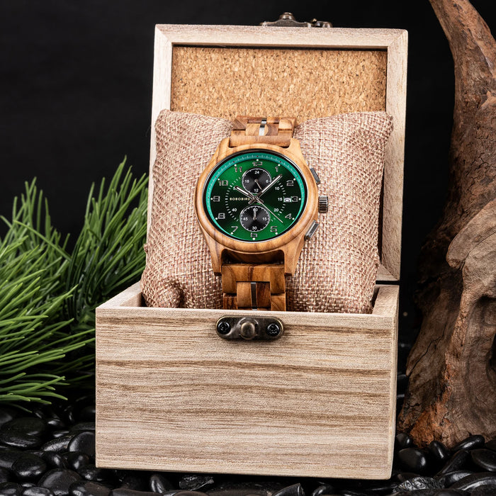 BOBO BIRD Wooden Quartz Watch.