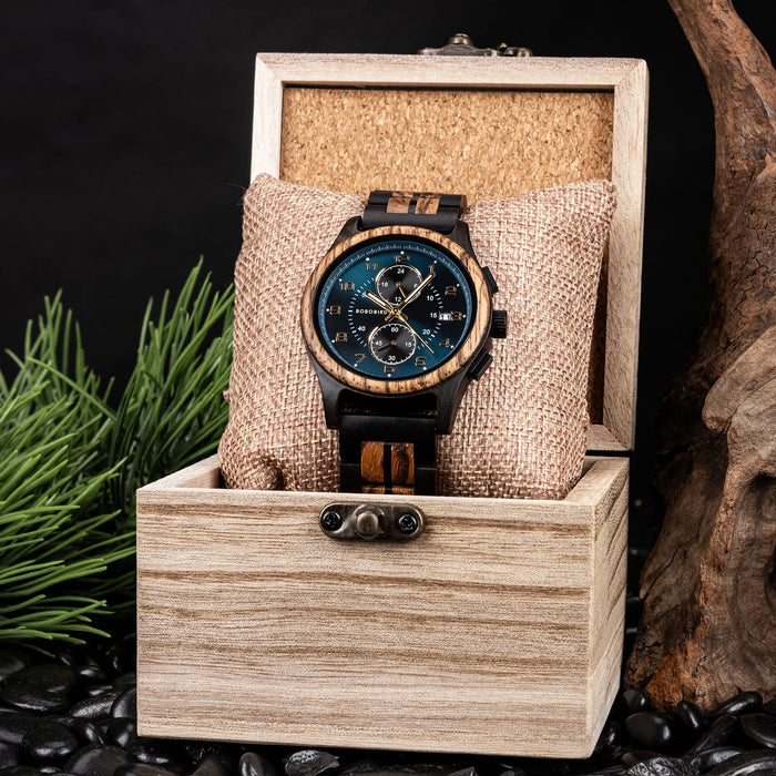 BOBO BIRD Wooden Quartz Watch.