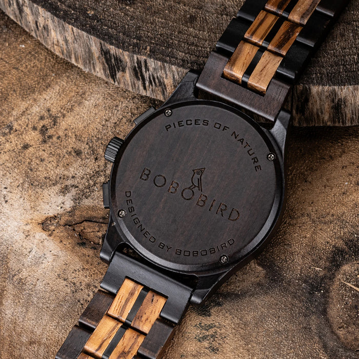 BOBO BIRD Wooden Quartz Watch.