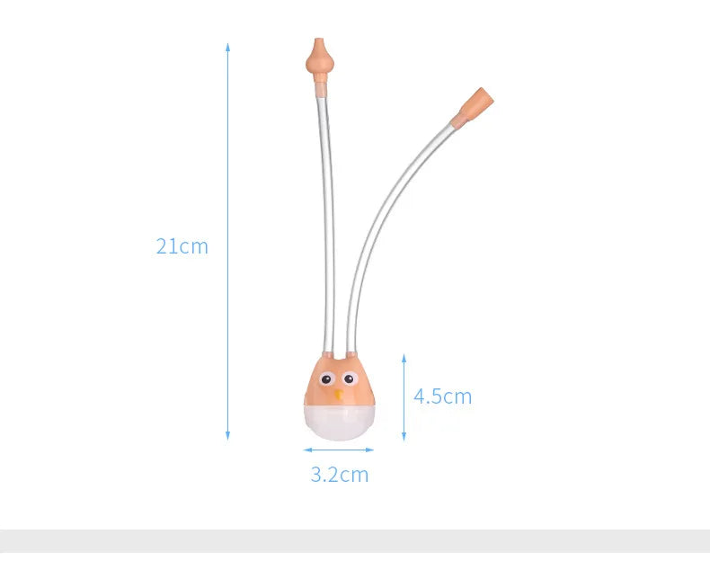 Anti-Backflow Baby Nasal Aspirator – BPA-Free Silicone Mucus Sucker