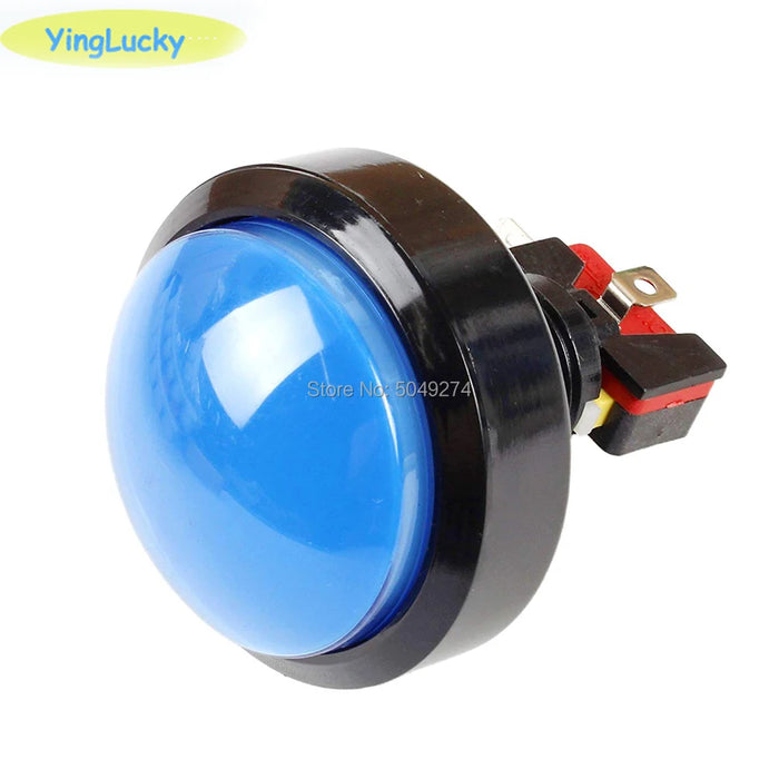 60mm LED Illuminated Arcade Button – Large Dome Push Switch (5V/12V)