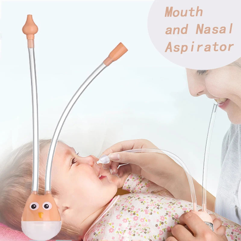 Anti-Backflow Baby Nasal Aspirator – BPA-Free Silicone Mucus Sucker