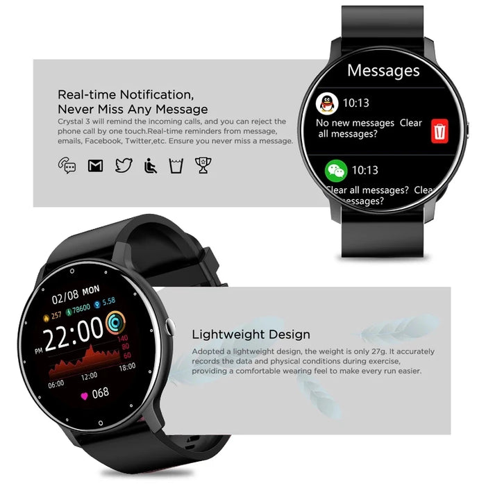 LIGE Smartwatch – Heart Rate & Sport Fitness
