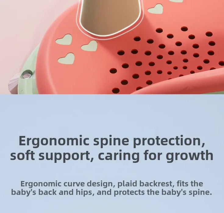 Anti-Slip Baby Bathtub Seat – Ergonomic Support Chair for Infants & Toddlers