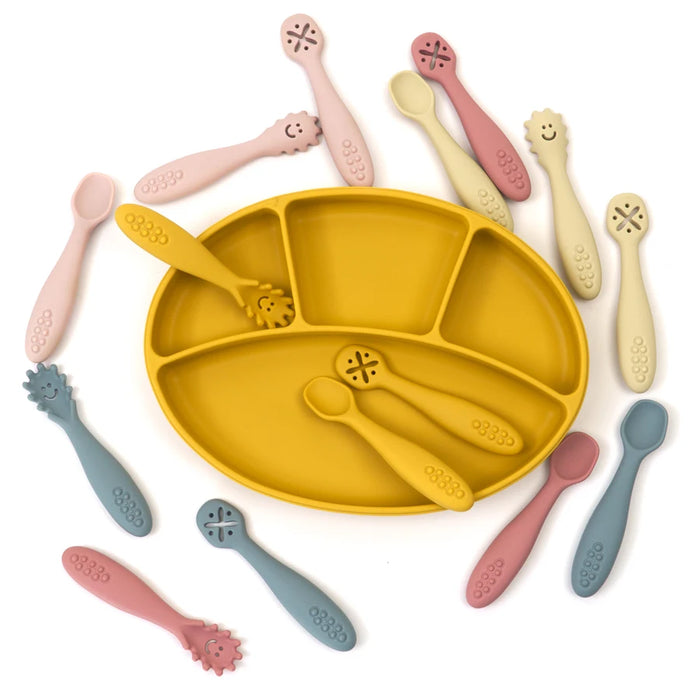 3-Piece Silicone Baby Training & Weaning Spoon Set
