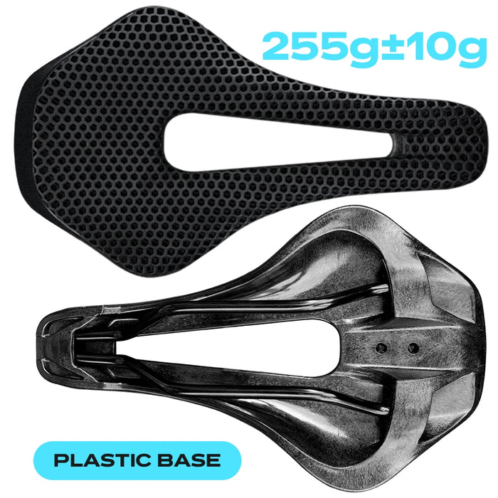 RYET 3D Printed Carbon Fiber Bike Saddle – Ultralight, Comfortable & Breathable