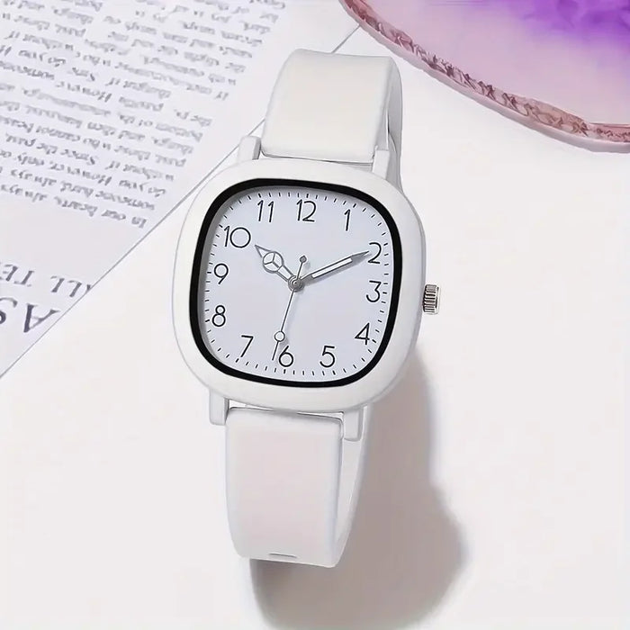Casual Silicone Strap Quartz Watch