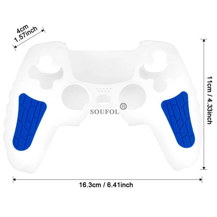 Protective Cover Skin for PS5 Controller Silicone Cover for PS5 Controller Anti-slip Silicone Case Thumb Grips Accessories