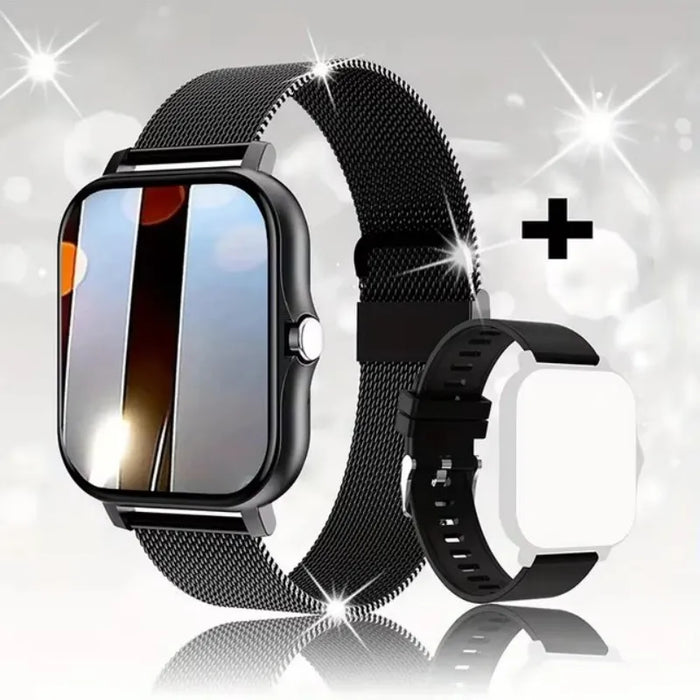 Unisex Smartwatch with Blood Oxygen & Pressure