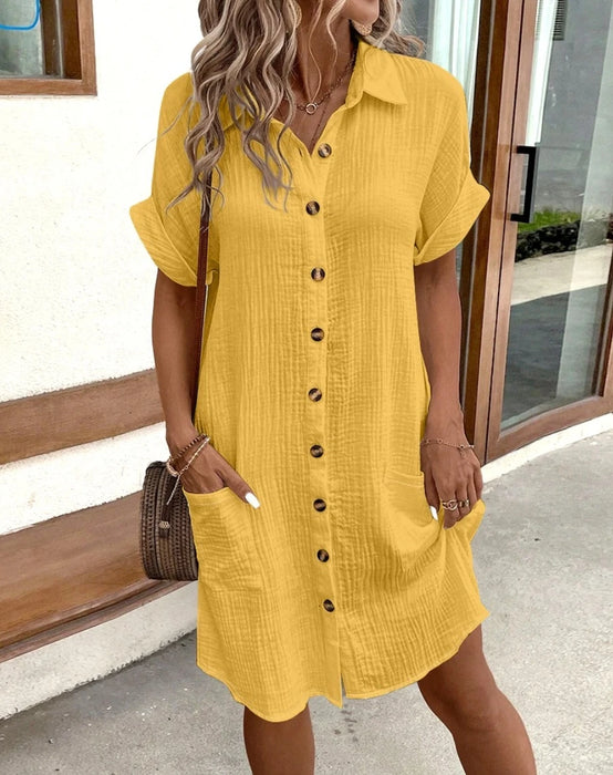 Vintage Cotton Linen Casual Dress
