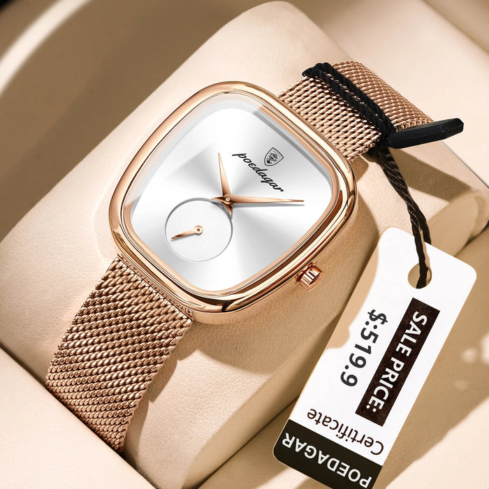 Elegant Women’s Waterproof Stainless Steel Watch