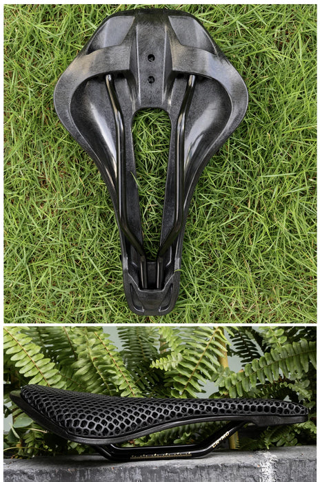 RYET 3D Printed Carbon Fiber Bike Saddle – Ultralight, Comfortable & Breathable