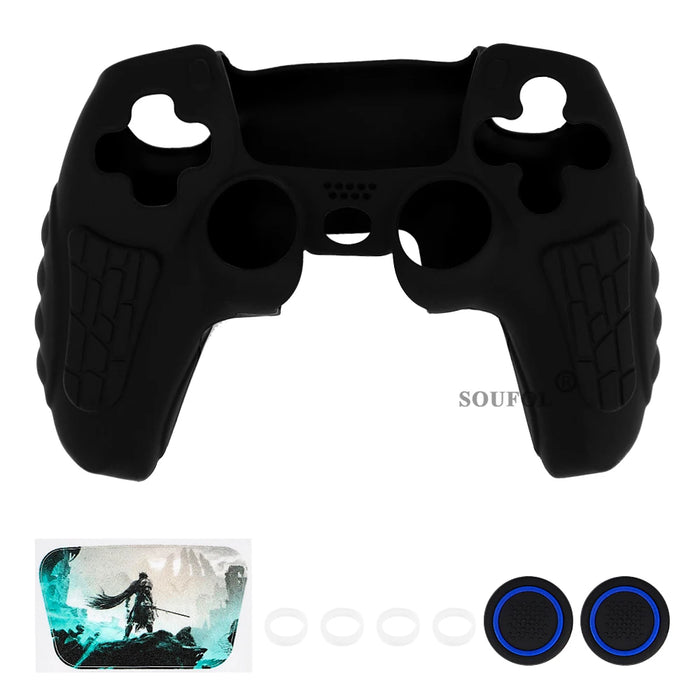 Protective Cover Skin for PS5 Controller Silicone Cover for PS5 Controller Anti-slip Silicone Case Thumb Grips Accessories