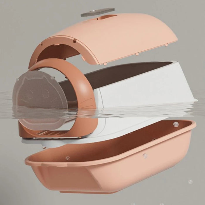 Extra Large Automatic Cat Litter Box UV Sterilization Deodorant Fully Enclosed Anti-Splash Internet Celebrity Cat Toilet for Cat