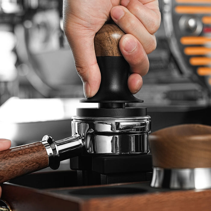 MHW-3BOMBER 30lb Calibrated Espresso Tamper (51/53/58mm) Spring-Loaded Leveler.