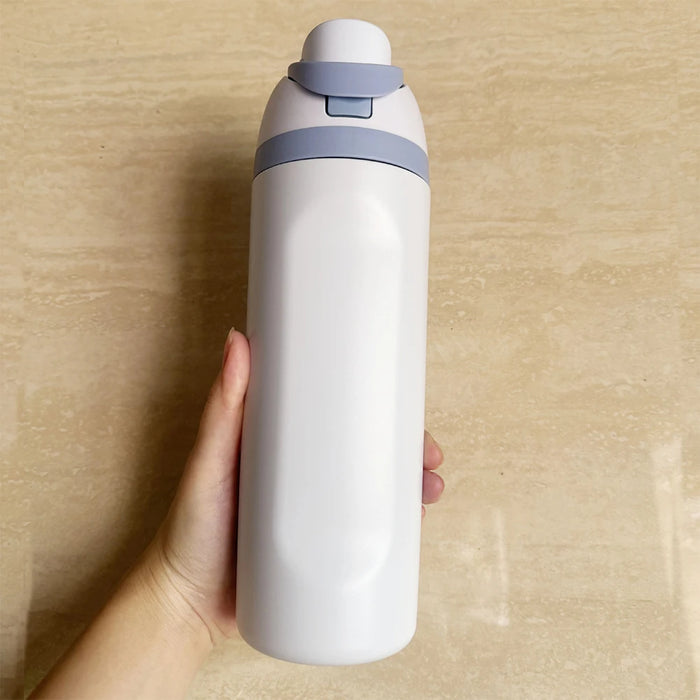 Thermos Cup Lid For Owala Freesip 16/24/32/40oz Cover One Button Water Bottle Top Lid No Leakage Fitness Sports Straw Cup Lid.