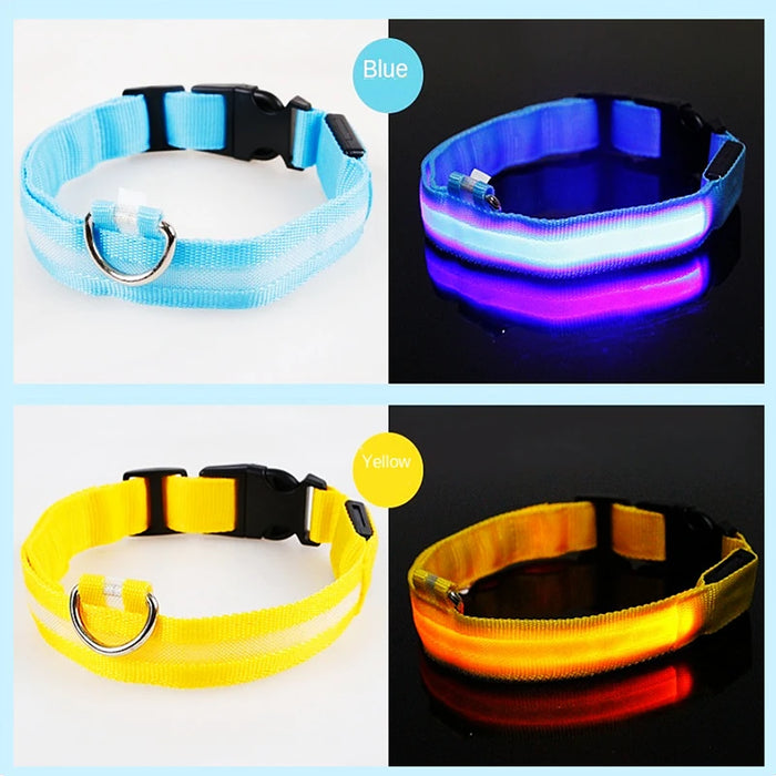 3 Modes Dog/Cat Luminous Charge Collar Led