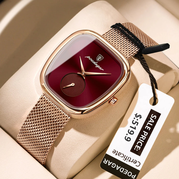 Elegant Women’s Waterproof Stainless Steel Watch