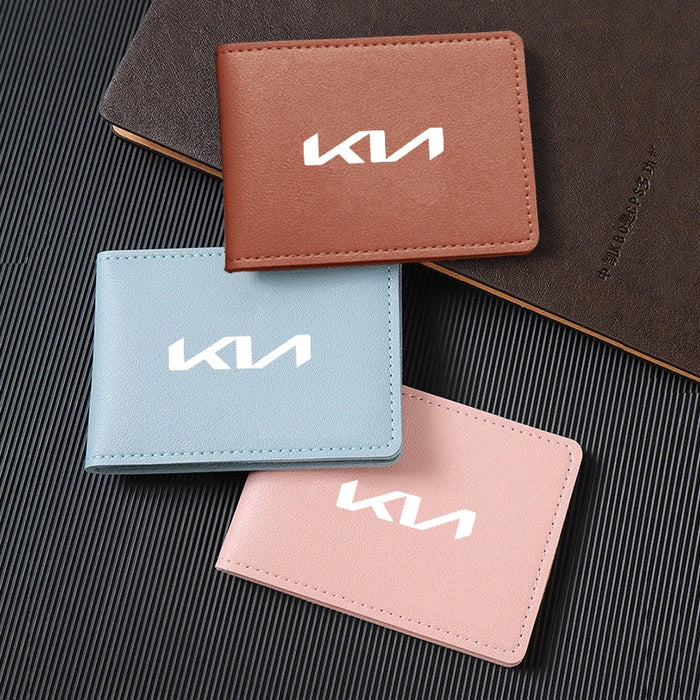 KIA Leather Driver’s License & Card Holder Wallet.