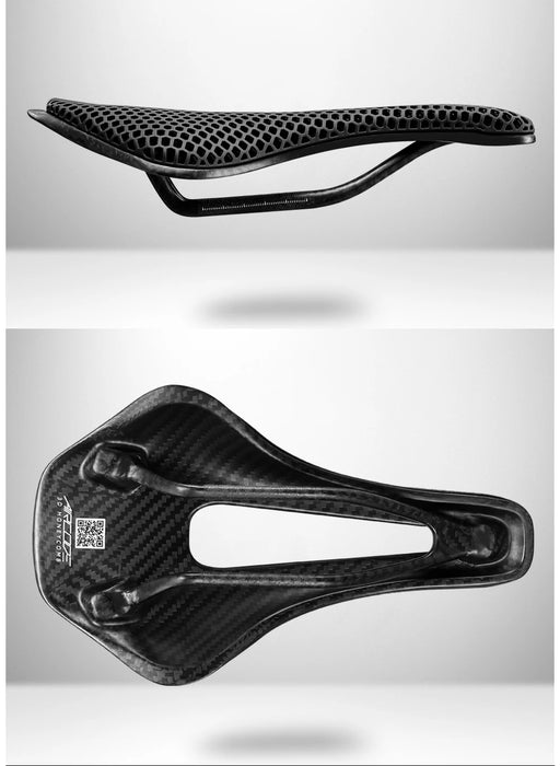 RYET 3D Printed Carbon Fiber Bike Saddle – Ultralight, Comfortable & Breathable