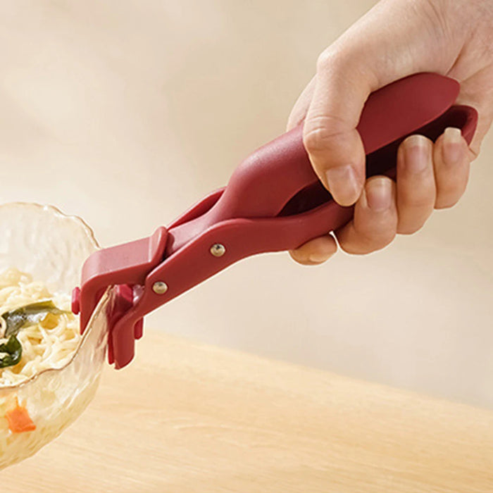 Silicone Anti-Scald Kitchen Plate & Bowl Clip Holder.