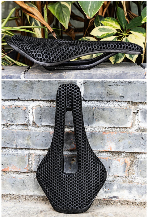 RYET 3D Printed Carbon Fiber Bike Saddle – Ultralight, Comfortable & Breathable