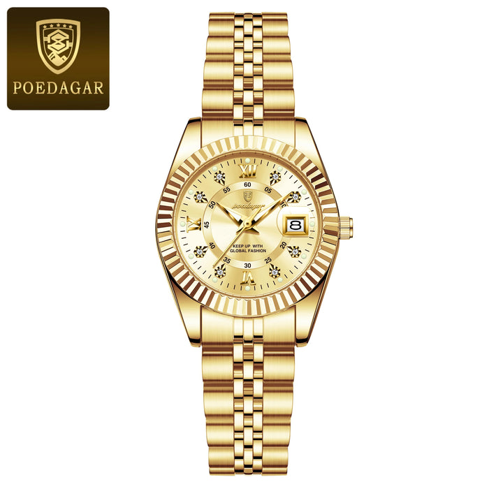 Waterproof Elegant Ladies Watch with Luminous Display