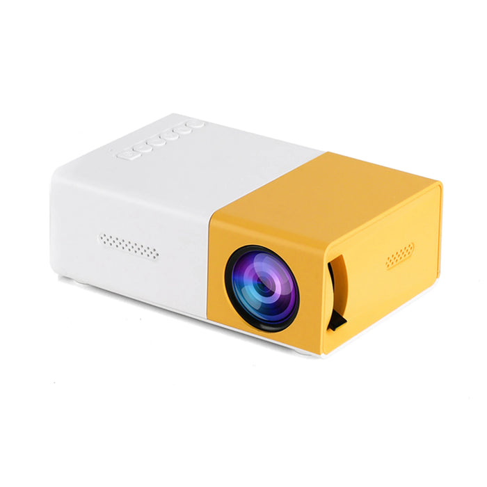 Mini LED Projector Supports 720P 1080P Portable Video Projector with Speaker Remote Control Support HD / AV / USB / Audio 3.5mm