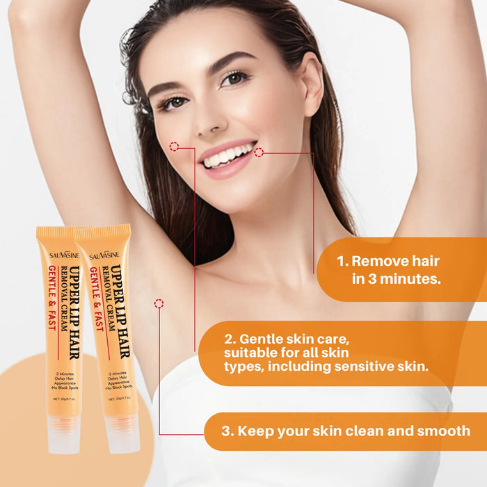 3 Minutes Fast Hair Removal Cream Painless Hair Growth Inhibitor Lip Face Arm Armpit Leg Permanent Depilatory for Men Women Care