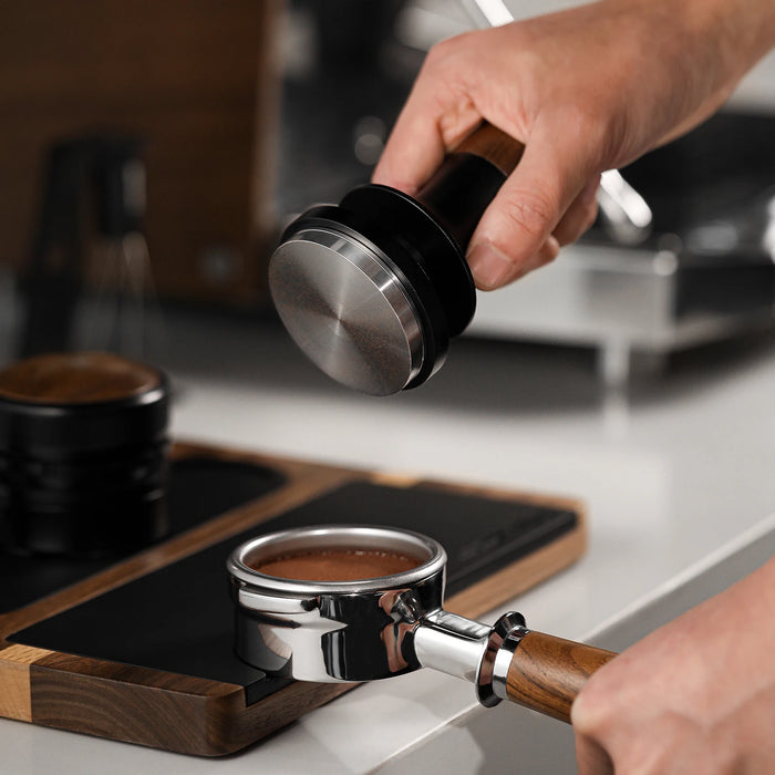MHW-3BOMBER 30lb Calibrated Espresso Tamper (51/53/58mm) Spring-Loaded Leveler.