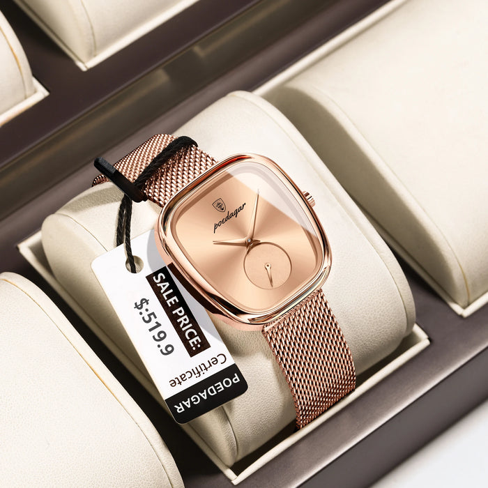 Elegant Women’s Waterproof Stainless Steel Watch