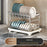 2 Tier Dish Drying Rack Bowl Drainer Holder Stand Shelf Kitchen Over Sink Drainer Utensil Holder Countertop Drain Rack Shelves