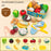 Kid Pretend Play Kitchen Fun Cutting Fruits and Vegetables Food Play House Set Puzzle Education Toys For Kids Boys Girls Gifts