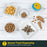 IQ Treat Ball Dog Treat Dispenser Toy Ball Interactive Dog Toy - 4" Dog Food Toy Stimulation, Slow Feeder