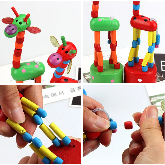 Educational Wooden Giraffe Toys for Children