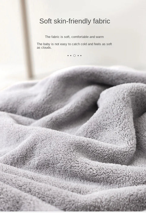 Newborn Super Soft Hooded Baby Bath Towel Blanket