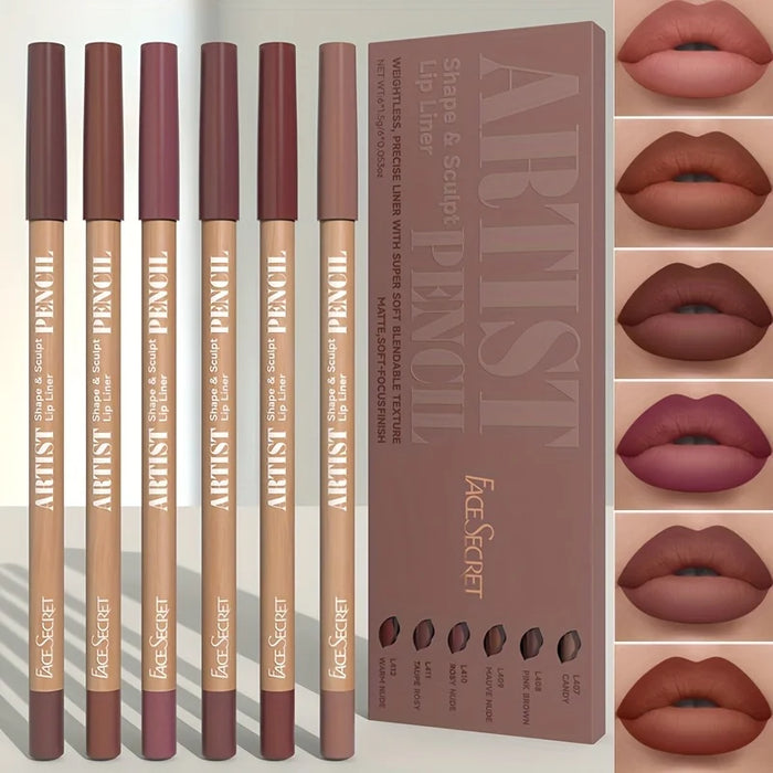 Velvet Matte Lip Liner Set – Perfect for All Skin Types