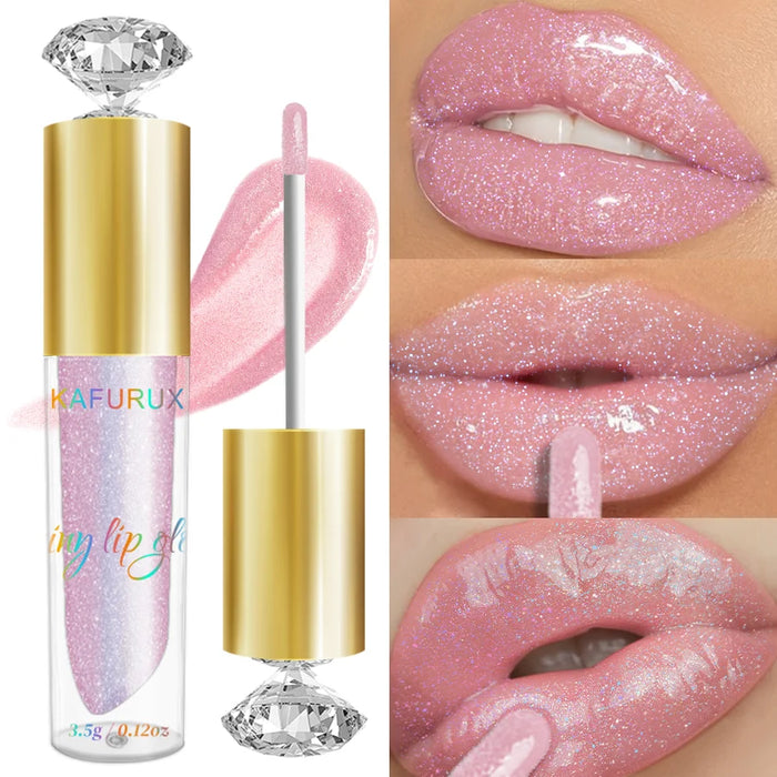 Moisturizing Glitter Lip Gloss – Sparkle & Shine