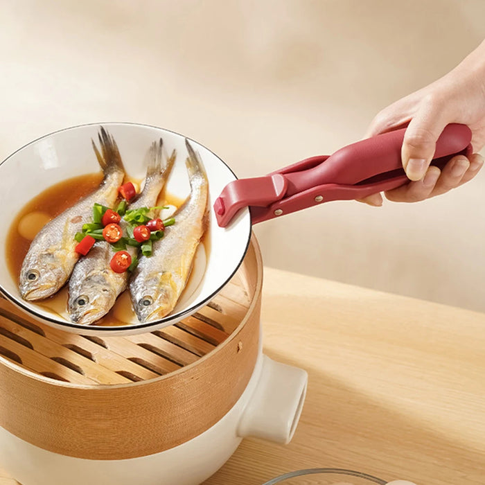 Silicone Anti-Scald Kitchen Plate & Bowl Clip Holder.