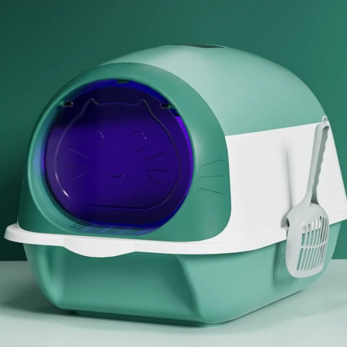 Extra Large Automatic Cat Litter Box UV Sterilization Deodorant Fully Enclosed Anti-Splash Internet Celebrity Cat Toilet for Cat