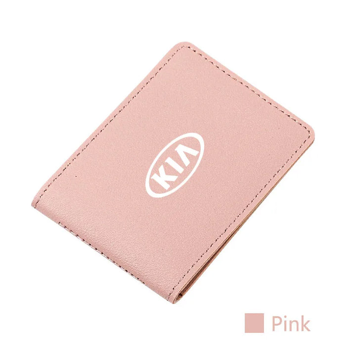 KIA Leather Driver’s License & Card Holder Wallet.