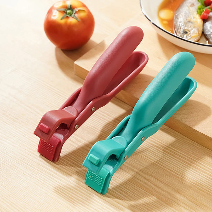 Silicone Anti-Scald Kitchen Plate & Bowl Clip Holder.