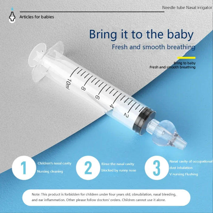 Silicone Baby Nasal Aspirator & Irrigator Syringe 10ML or 20ML
