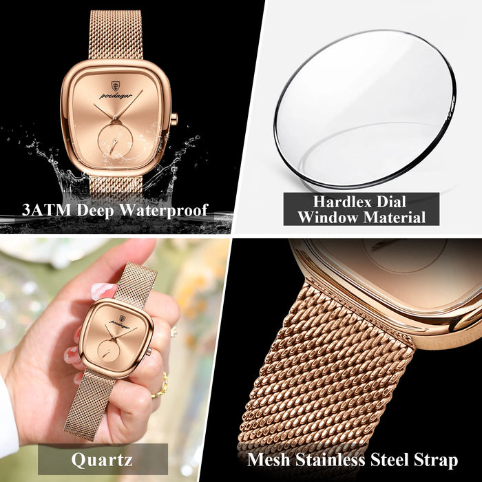 Elegant Women’s Waterproof Stainless Steel Watch