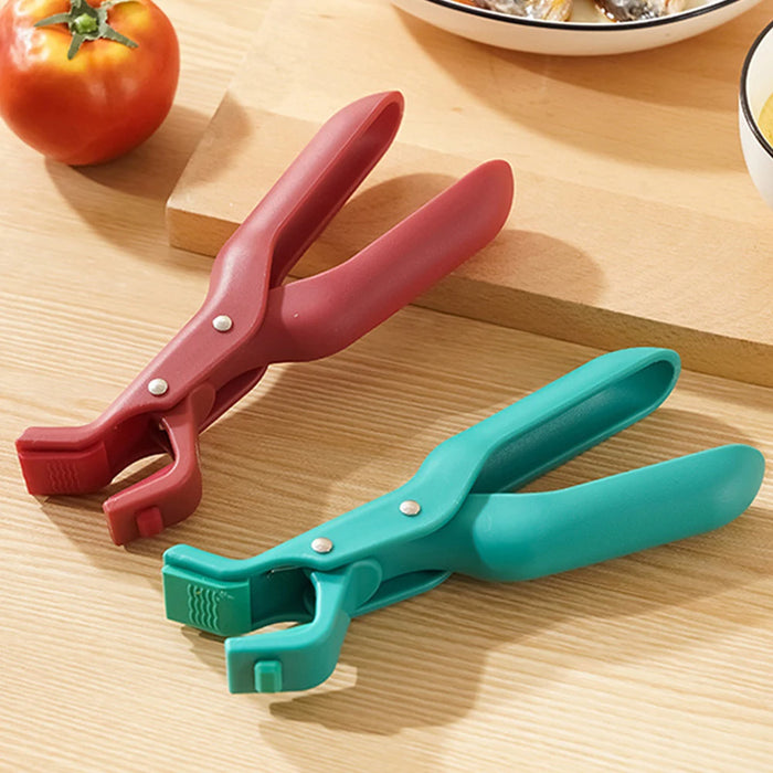 Silicone Anti-Scald Kitchen Plate & Bowl Clip Holder.